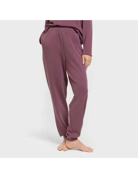 Calças jogger fluidas mulher