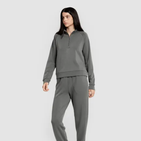 Calças jogger fluidas mulher