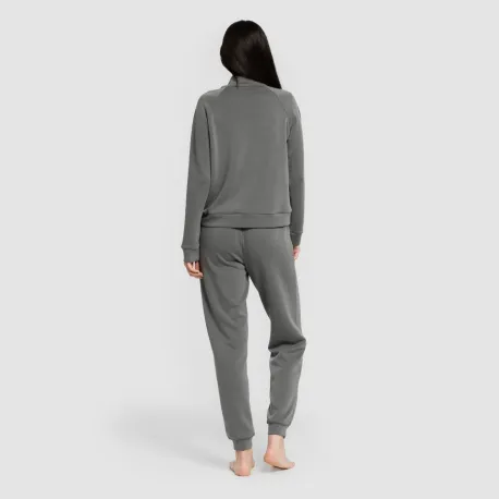 Calças jogger fluidas mulher