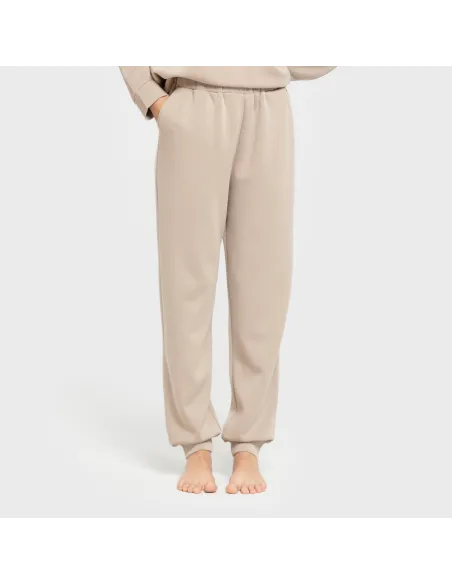 Calças jogger fluidas mulher