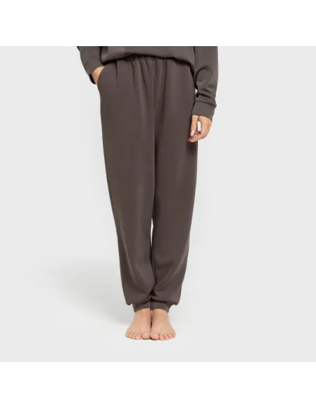 Calças jogger fluidas mulher