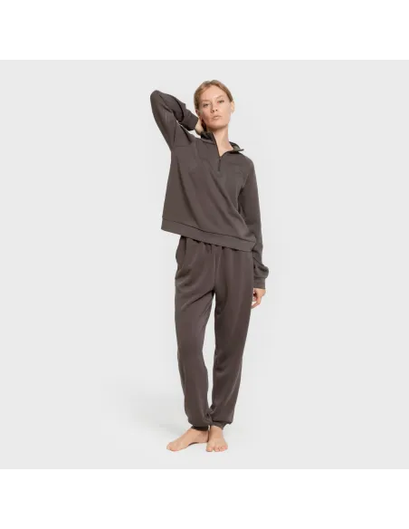 Calças jogger fluidas mulher