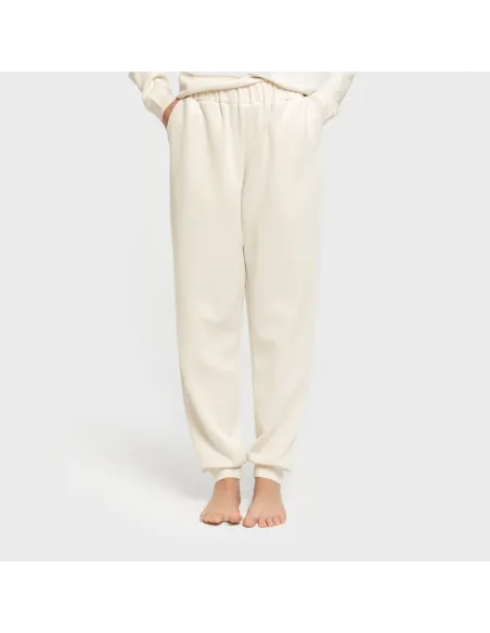 Calças jogger fluidas mulher