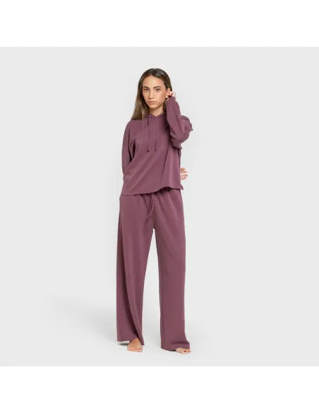 Calça comprida fluida mulher