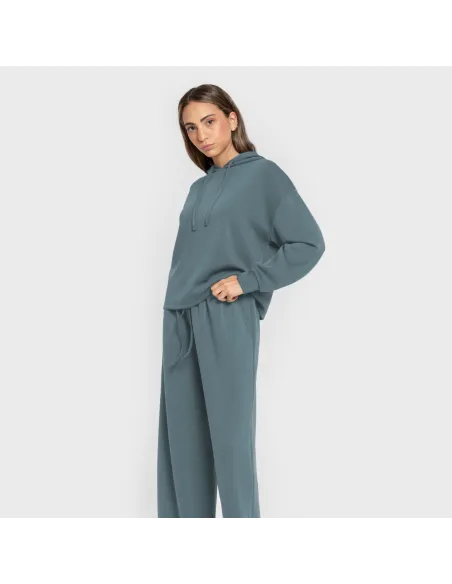 Calça comprida fluida mulher