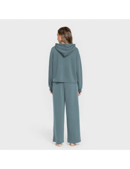 Calça comprida fluida mulher