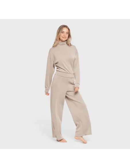 Camisola fluida mulher com gola subida