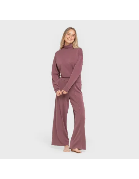 Camisola fluida mulher com gola subida