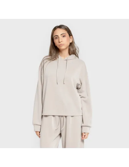 Camisola com capuz fluida mulher