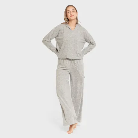 Camisola New malha extra suave com capuz mulher