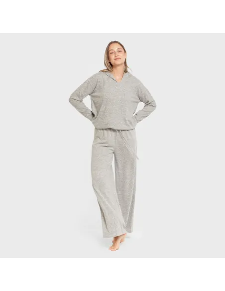 Camisola New malha extra suave com capuz mulher