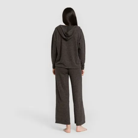 Camisola New malha extra suave com capuz mulher