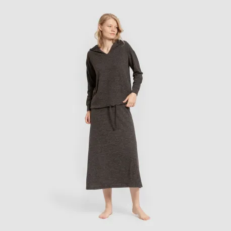 Saia midi evasê New malha extra suave