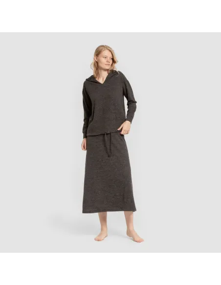 Saia midi evasê New malha extra suave