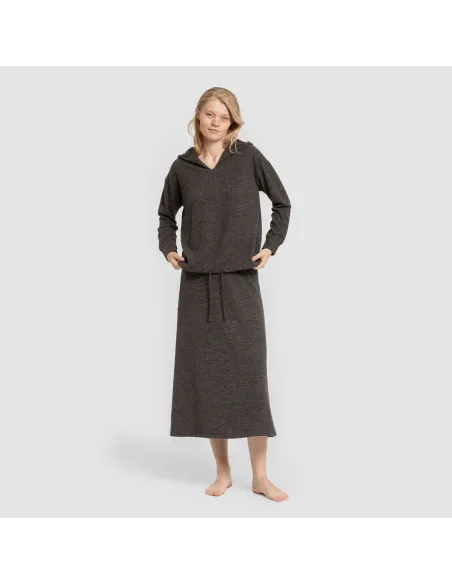 Saia midi evasê New malha extra suave