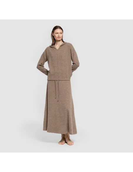 Saia midi evasê New malha extra suave