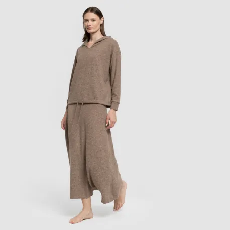 Saia midi evasê New malha extra suave