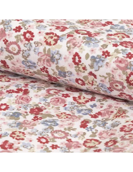 Capa de edredão algodão Alda rosa