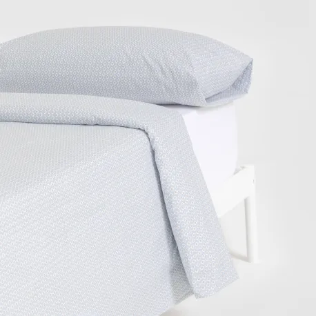 Capa de edredão algodão Sassy índigo