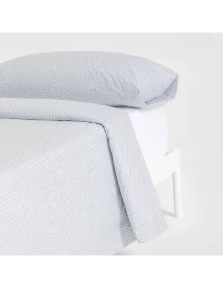 Capa de edredão algodão Sassy índigo