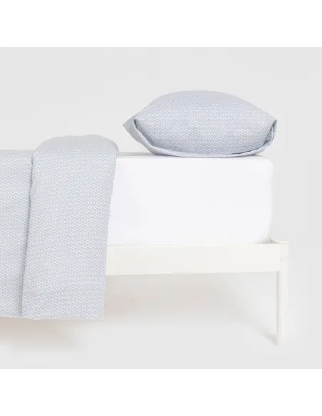 Capa de edredão algodão Sassy índigo