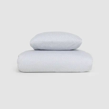 Capa de edredão algodão Sassy índigo