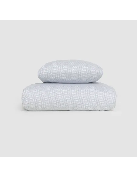 Capa de edredão algodão Sassy índigo