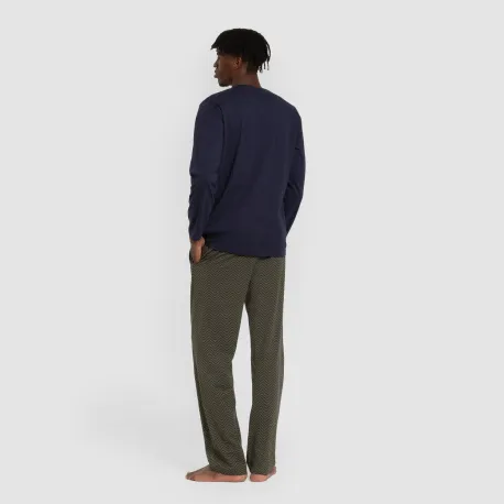 Pijama algodão homem Miquelle verde caça