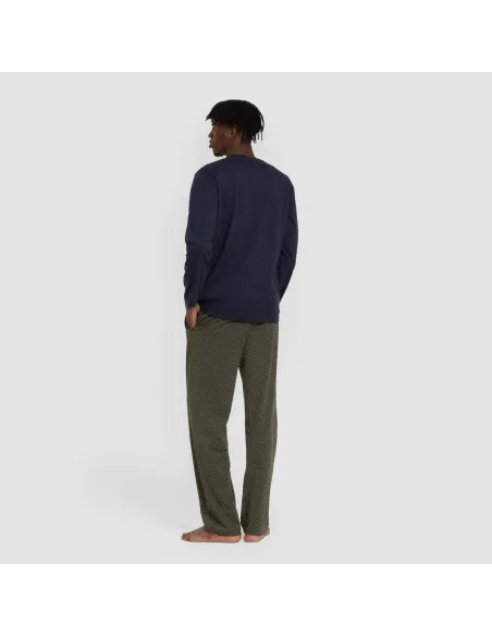 Pijama algodão homem Miquelle verde caça Pijama algodão homem Miquelle verde caça