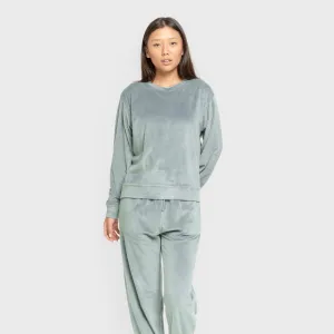 Pijama de veludo super soft liso 2