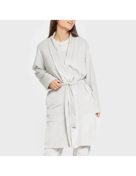 Roupão veludo super soft liso