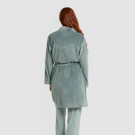 Roupão veludo super soft liso