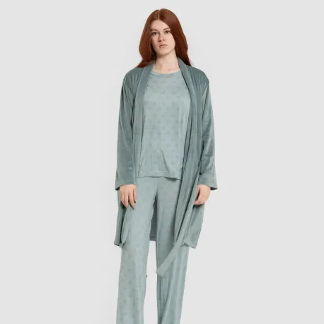 Roupão veludo super soft liso