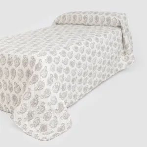 Colcha bouti Indonesia cinza - verde