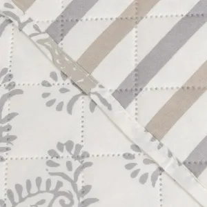 Colcha bouti Indonesia cinza - verde 2
