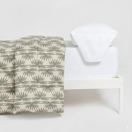 Edredão estampado Chicago verde