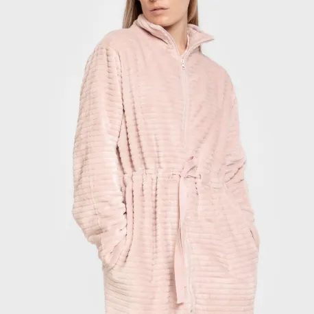 Roupão veludo Raya fecho éclair