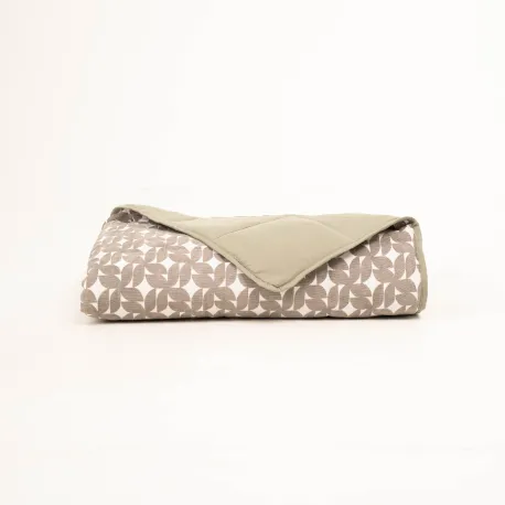 Colcha jacquard chenilla Keira verde seco