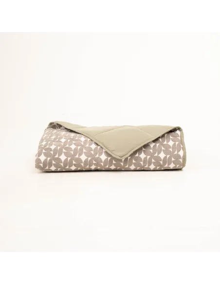 Colcha jacquard chenilla Keira verde seco