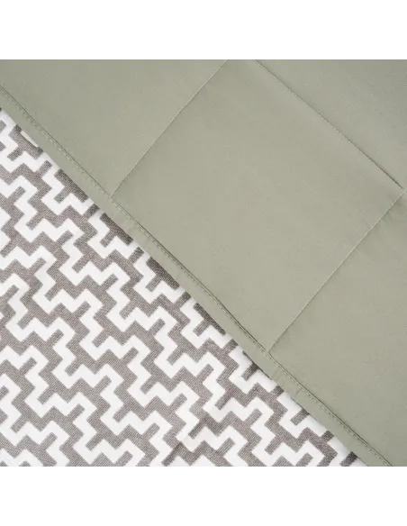 Colcha jacquard chenilla Tebas verde seco Colcha jacquard chenilla Tebas verde seco