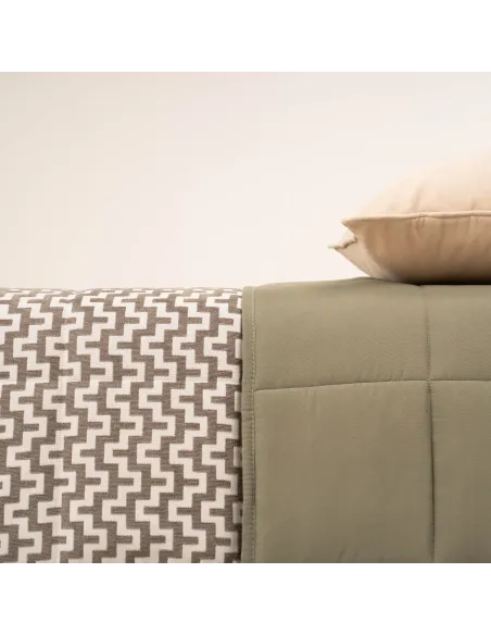 Colcha jacquard chenilla Tebas verde seco Colcha jacquard chenilla Tebas verde seco