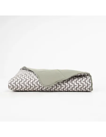 Colcha jacquard chenilla Tebas verde seco Colcha jacquard chenilla Tebas verde seco