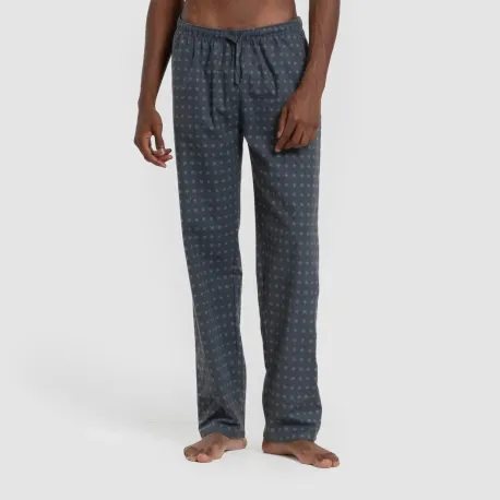 Pijama homem franela Loui verde azulado