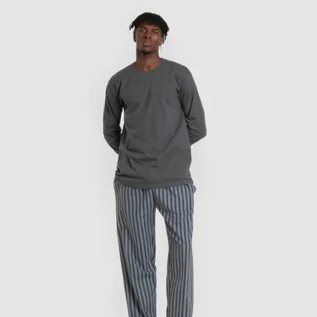 Pijama homem franela Raya Vinicius verde azulado