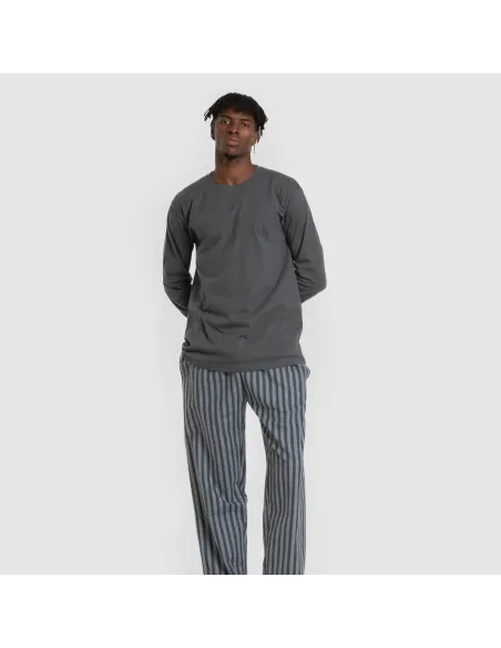 Pijama homem franela Raya Vinicius verde azulado