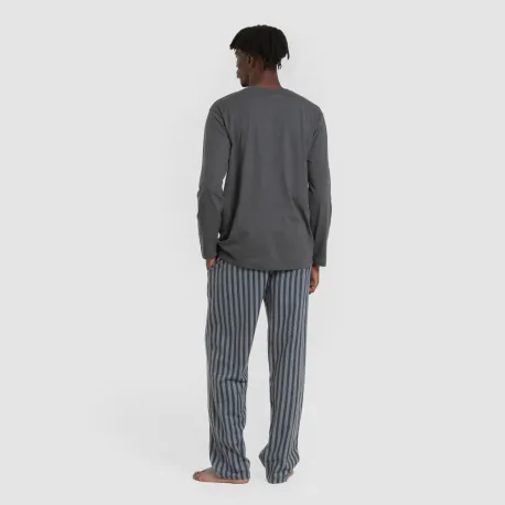 Pijama homem franela Raya Vinicius verde azulado