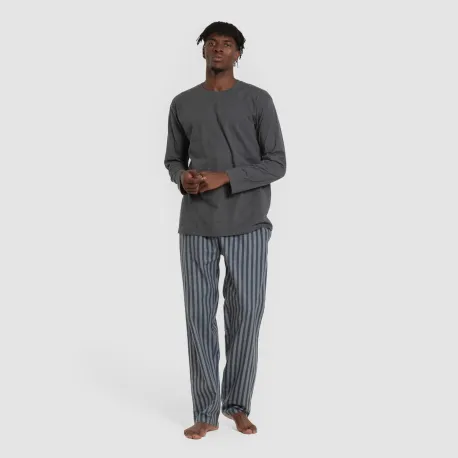 Pijama homem franela Raya Vinicius verde azulado