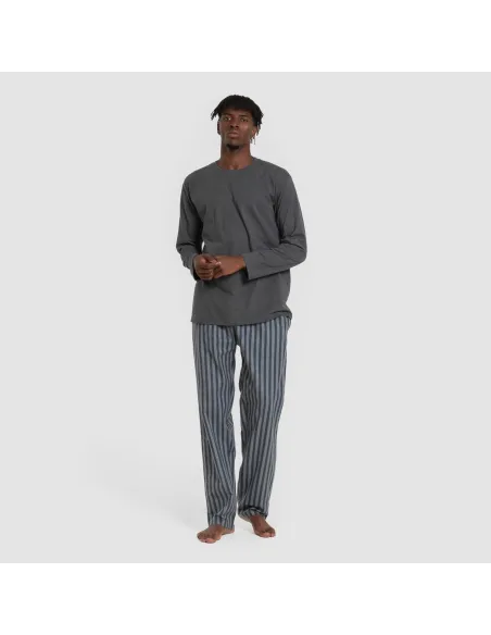 Pijama homem franela Raya Vinicius verde azulado