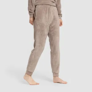 Pijama coral punho mulher Hello Weekend castanho 2