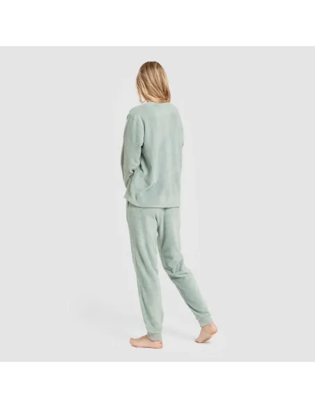 Pijama coral punho mulher Hello Thursday verde tiffany Pijama coral punho mulher Hello Thursday verde tiffany